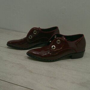Stevie Hender Maroon Patent Loafers